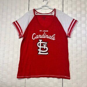 Womens St Louis Cardinals 2X T-shirt